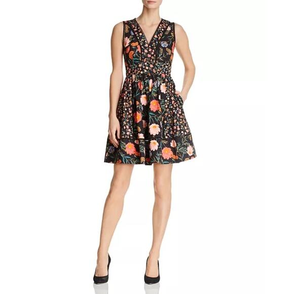 kate spade Dresses & Skirts - Kate Spade Floral Mixed Blossom Fit-and-Flare Dress Cotton Sleeveless womens 12